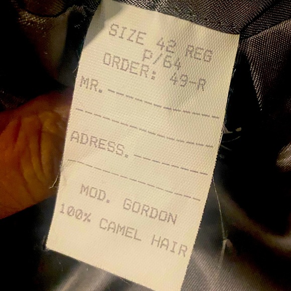 Jos A Bank Men’s 100% Camel Hair Grey Sport Coat Size 42R - Picture 5 of 7